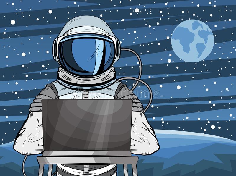 hooded-hacker-astronaut-behind-laptop-pop-art-style-cosmonaut-mars-planet-surface-vector-illustration-112693610